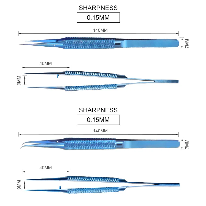 0.15mm Edge Titanium Alloy Precision Fingerprint Tweezers Conductor Fly Wire Mobile Phone Mainboard Chip Repair Tools