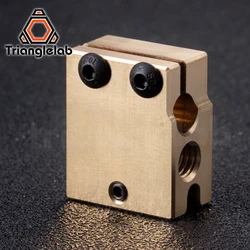 Trianglelab High Temperature H59 Brass Volcano Heater Block For HOTEND Compatible PT100 Thermistor Cartridge Sensor V6 Hot