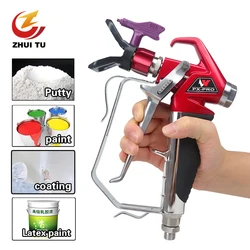 ZHUI TU 3600PSI Professional Airless Spray Gun Paint Putty Sprayer Gun For Wagner Titan Pump High Pressure Airless Sprayer