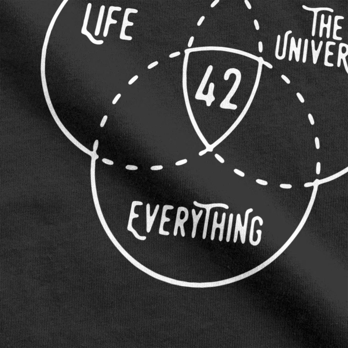 42 The Answer To Life The Universe And Everything Douglas Adams T Shirt for Men Pure Cotton T-Shirt O Neck Tees Summer Clothing