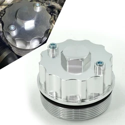 Aluminum oil filter adapter for oil pressure oil temperature for BMW e38 730/735 V8 Engine cap224