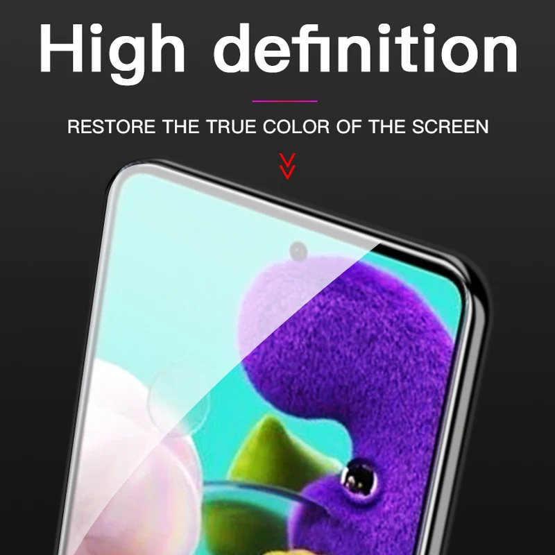 Full Cover Tempered Glass For Samsung Galaxy A03 A13 A23 A33 A53 A22 A32 A52 A72 A73 A51 A71 A21S A50 A70 Screen Protector Glass