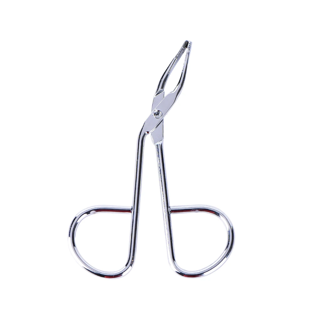 Scissors Style Eyebrow forceps Hair Remove Eyebrow Flat Tip Tweezer Stainless Steel And Plastic Clamp Clipper Beauty Makeup Tool