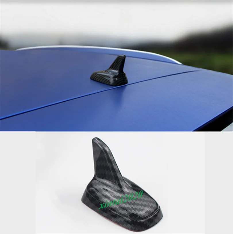 Abs Koolstofvezel Auto Dak Shark Fin Antenne Cover Trim Voor Audi A3 8V 2014-2019 Auto Modificatie