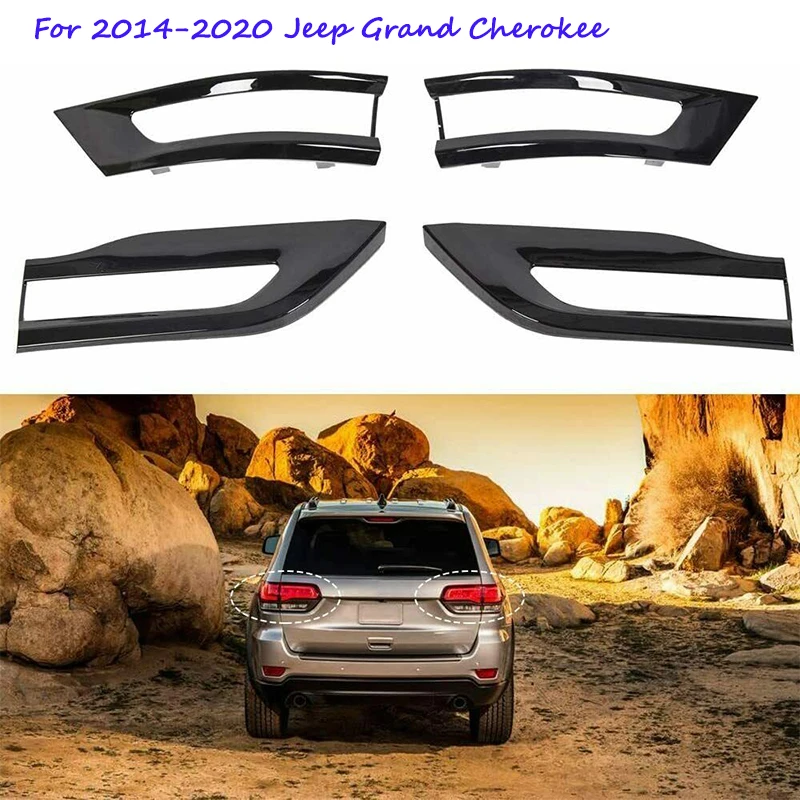 

68220968AA 68220970AA 68219812AA 68219813AA Car Rear Tail Light Lamp Cover Trim Bezel For Jeep Grand Cherokee 2014~2020