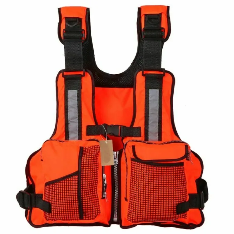 Adult Life Jacket Adjustable Multi Pocket Lifejacket Buoyancy Safe Sailing Kayak Canoeing Fly Fishing Watersport Aid Vest