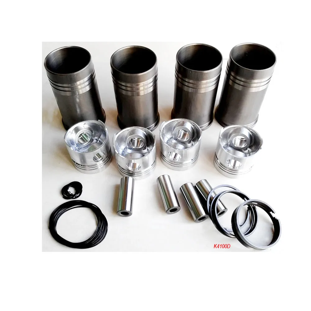 K4100D / K4100ZD / K4100SD 4150ZD / ZH4100 , set of pistons, pins, liners ,  piston rings , water sealing rings