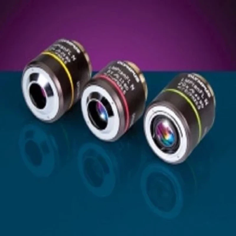 

Olympus long working distance m-plan fluorescent objective lens with a transmittance of more than 90% at 400-700nm