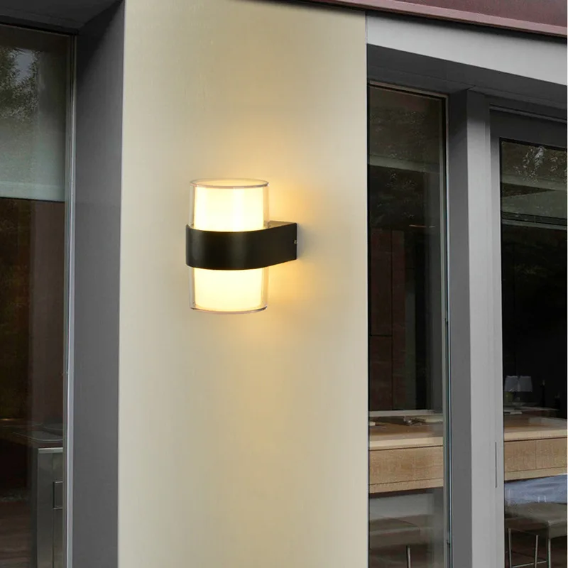 LED Wall Light Outdoor Waterproof Modern Nordic Style Indoor Wall Lamps Living Room Porch Garden Lamp