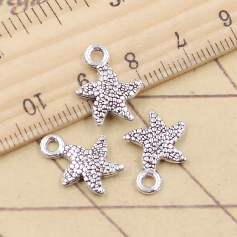 20 sztuk Charms na morze rozgwiazda gwiazda 16x12mm tybetański srebrny kolor wisiorki antyczna biżuteria Making DIY Handmade Craft