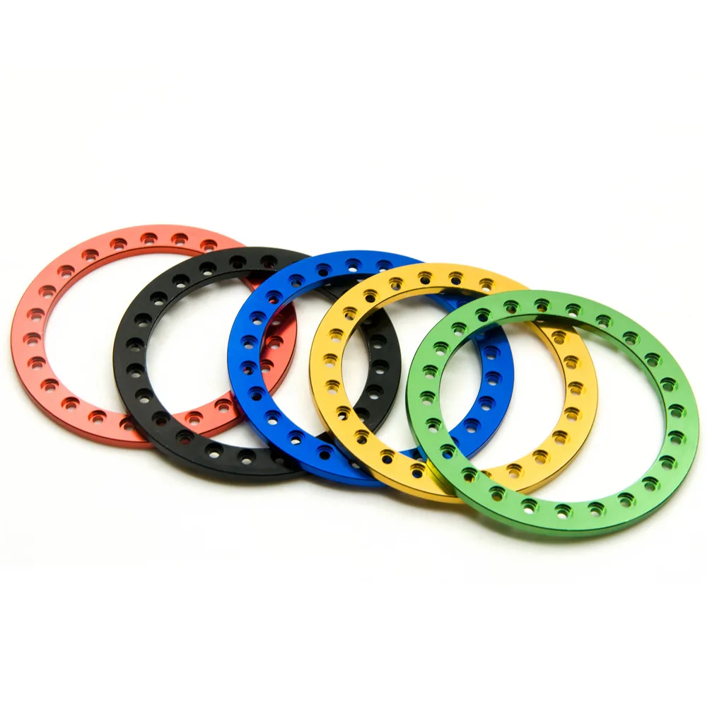 AXSPEED 4PCS CNC Aluminum Wheel Outer Beadlock Ring for 1.9\