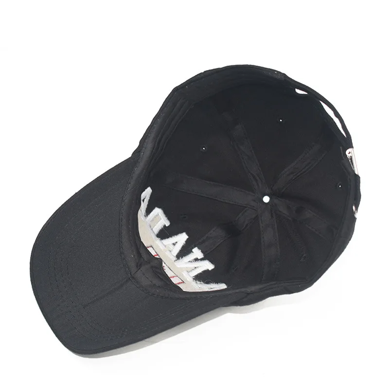 Gorra de béisbol con bordado de letras de Canadá, sombrero de Sol de moda de ocio, gorra deportiva de béisbol vaquera lavada, gorra ajustada de Hip