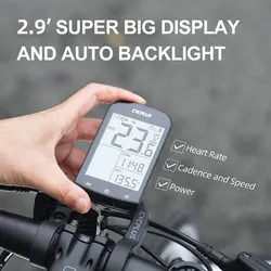 CYCPLUS GPS Bike Computer Bicycle Accessories ANT+ BLE Waterproof Speedometer Power Meter Cadence Speed Heart Rate Sensor