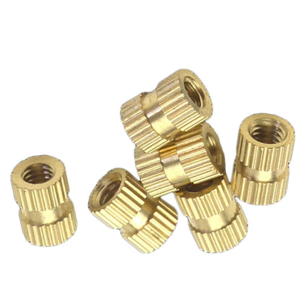 M2 M2.5 M3 M6 M8 Brass Thread Inserts Nuts Knurl Nut Copper Insert With Plastic