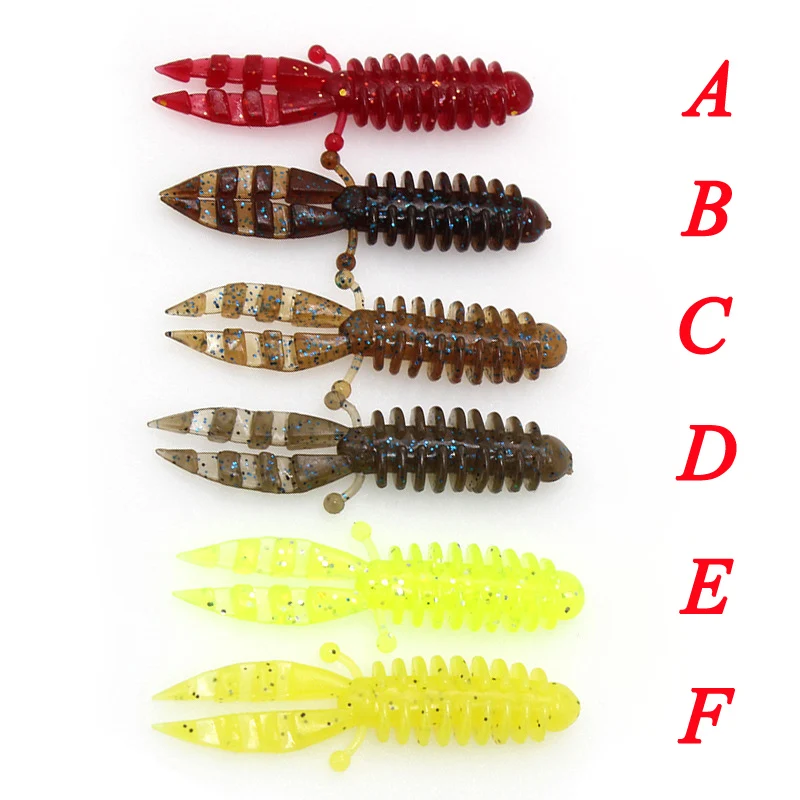 Vinilo Camarón Mini Cola Suave 5,5 cm – Señuelo pesca deportiva - imagen 5