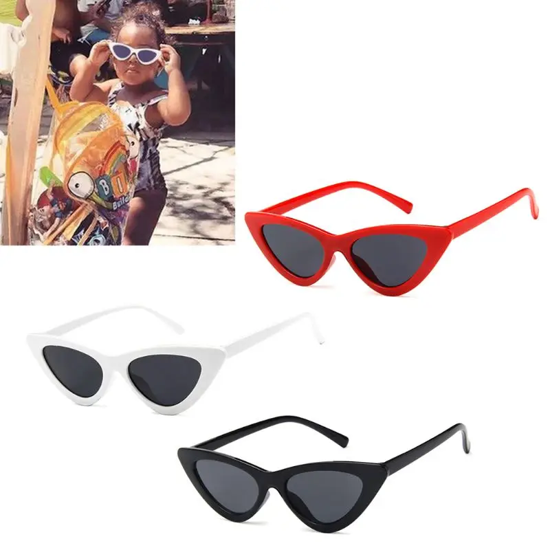 Lunettes de soleil yeux de chat pour enfants, marque à la mode, Anti-uv, protection solaire pour bébés, pour filles et garçons