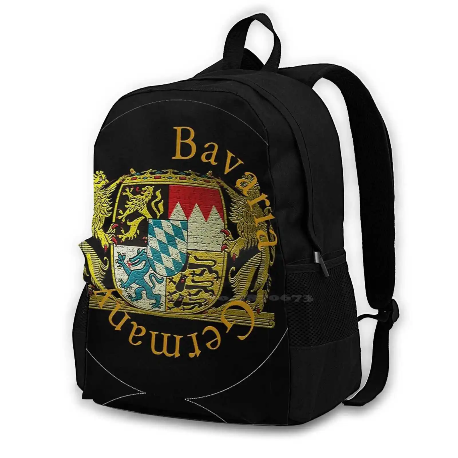 Bavarian ( ) Coat Of Arms Rucksack Knapsack Storage Bag Backpack German Germany Bavarian Bavarian Coat Of Arms Bavarian Lions