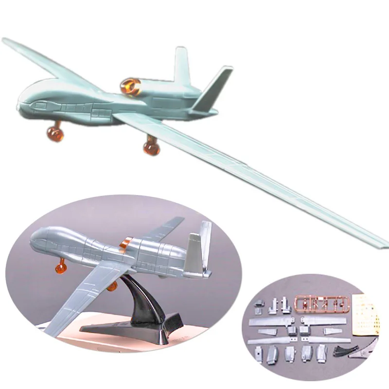 4D RQ-4A Global Hawk UAV Model Fighter Assemble Puzzle Building Figure TOY 1:133