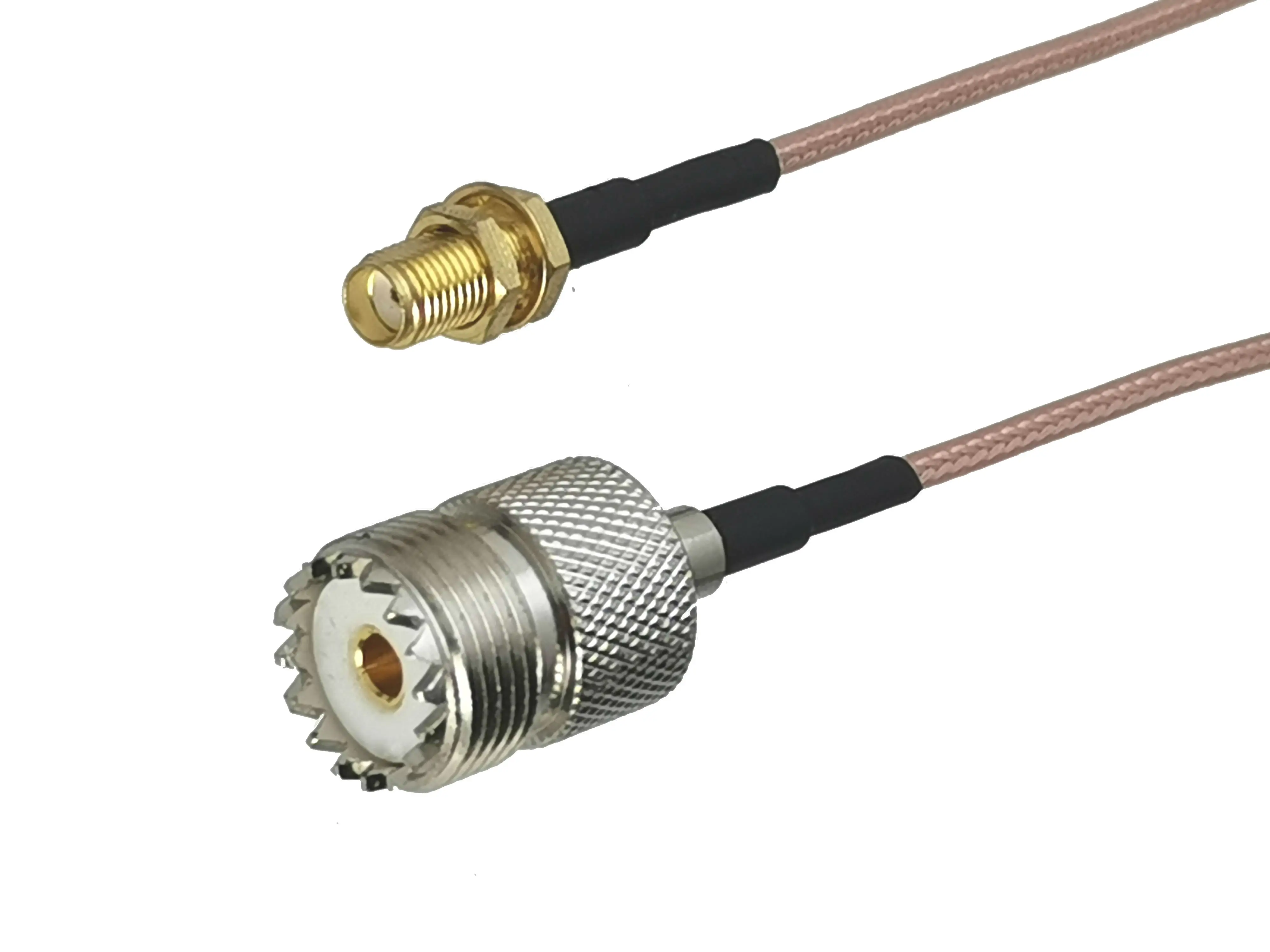 1Pcs RG316 SMA Female Jack Nut Bulkhead to UHF SO239 Female Connector RF Coaxial Jumper Pigtail Cable For Antenna 4inch~20M