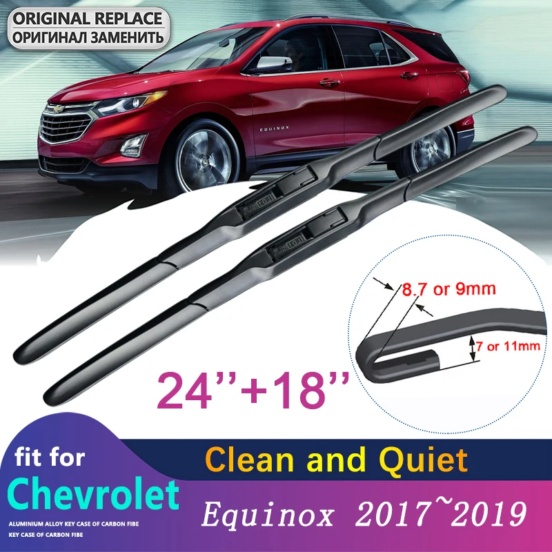 

for Chevrolet Equinox 2017 2018 2019 MK3 3rd Gen 3 Holden Car Wiper Blades Windscreen Front Windshield Wipers Car Accessories