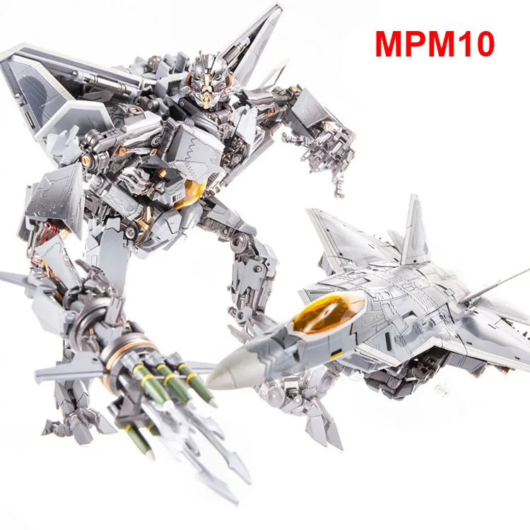 

28CM Transformation Movie MPM10 MPM-10 KO Starscream Air Force Red Spider SS Zoom Plane PVC Action Figure Model Robot Toy