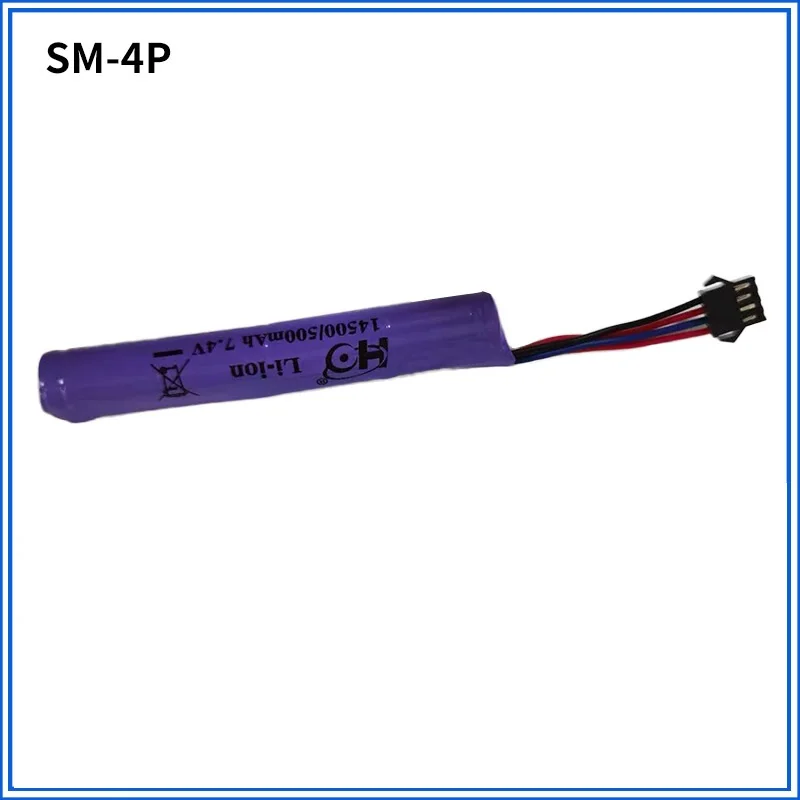 14500 แบตเตอรี่ 7.4v 500mAh แบตเตอรี่ Li-Ion สําหรับ RC Stunt Dump รถของเล่นแบตเตอรี่อุปกรณ์เสริมสําหรับของเล่น RC รถถังรถบรรทุกแบตเตอรี่รถไฟ