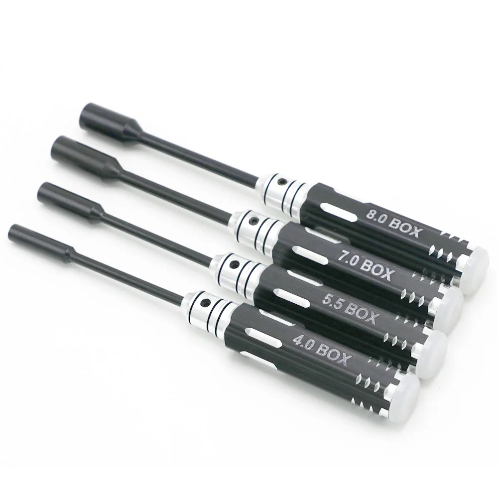 Allen Screwdriver 4.0mm 5.5mm 7.0mm 8.0mm Hex Driver Set RC Tool Flat Head Hexagon Screw Driver Wrench Tool Kit for RC Car Drone