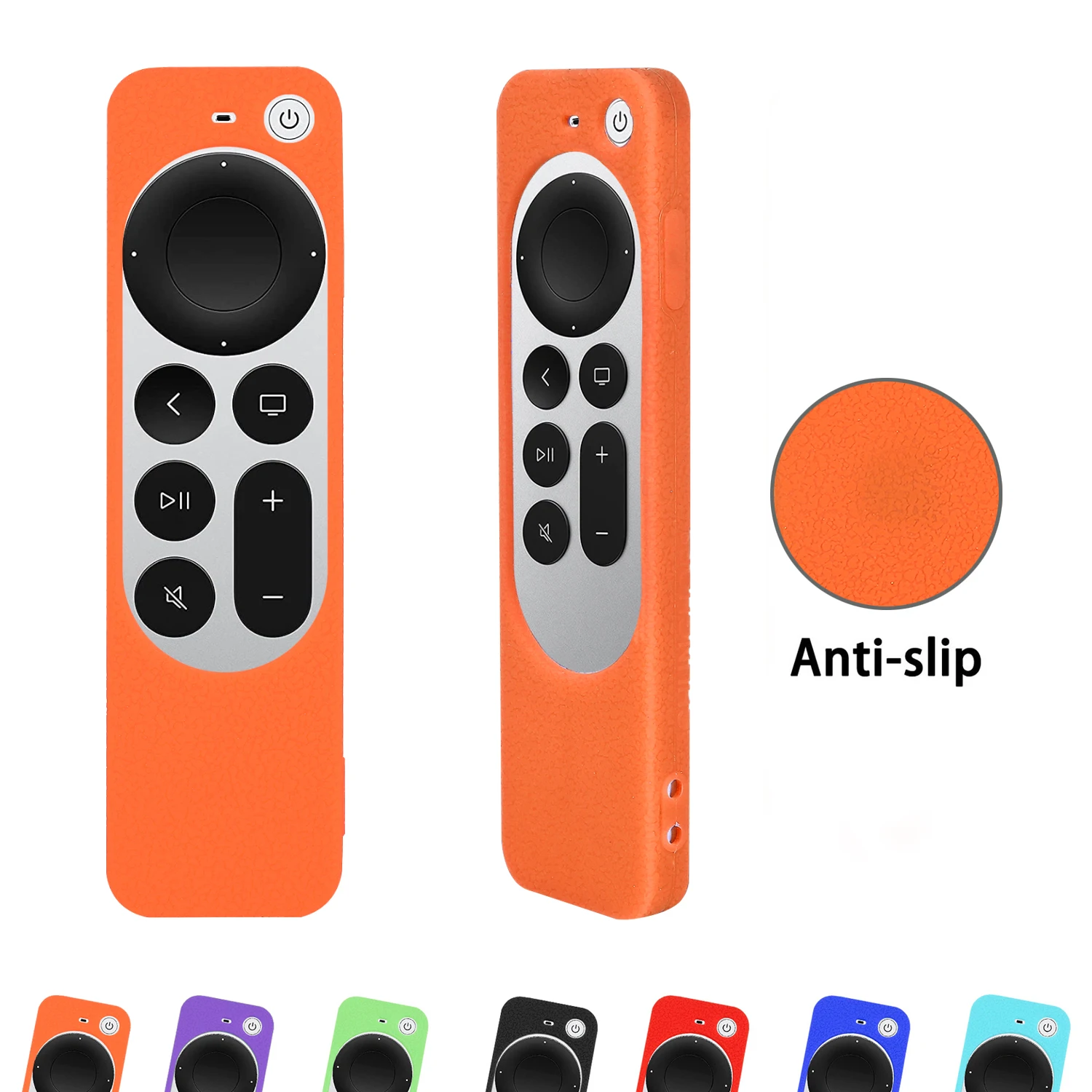 Shock Proof Silicone Protective Case Waterproof Cover Lightweight Anti Slip Rectangle for Apple TV 4K Siri Remote Control