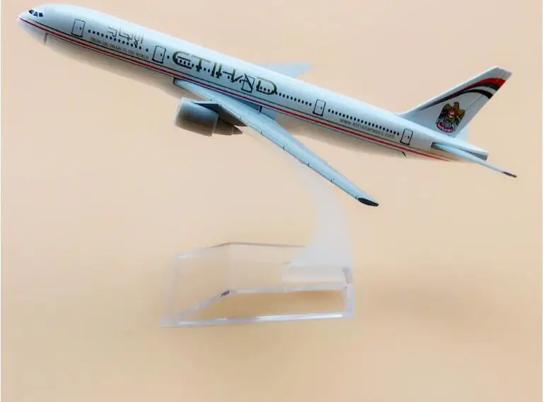 

16cm Size 1:400 plane model B777 Etihad Airways B777 Metal simulation airplane model for kid toys Christmas gift