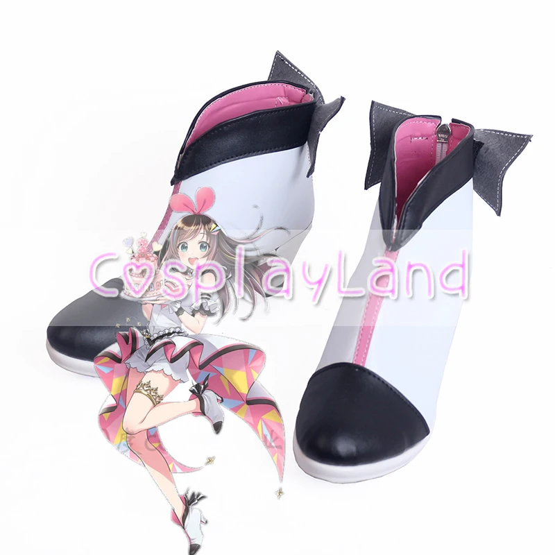 

Japanese Virtual Idol A.I.Channel Kizuna Ai Birthday Cosplay Boots Shoes Costume Customized Accessories Halloween Party Shoes