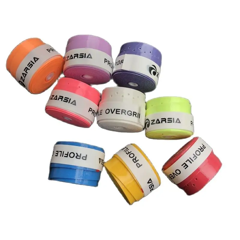 5pcs ZARSIA Sticky feel Tennis Racket Overgrips perforated badminton Racquets Thin 11 colors tennis Over grip