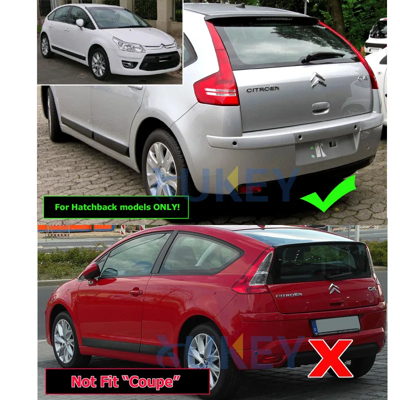 Accessories Fit For Citroen C4 2004~2010 Hatchback Mud Flap Splash Guard Mudguard 2005 2006 2007 W/Logo