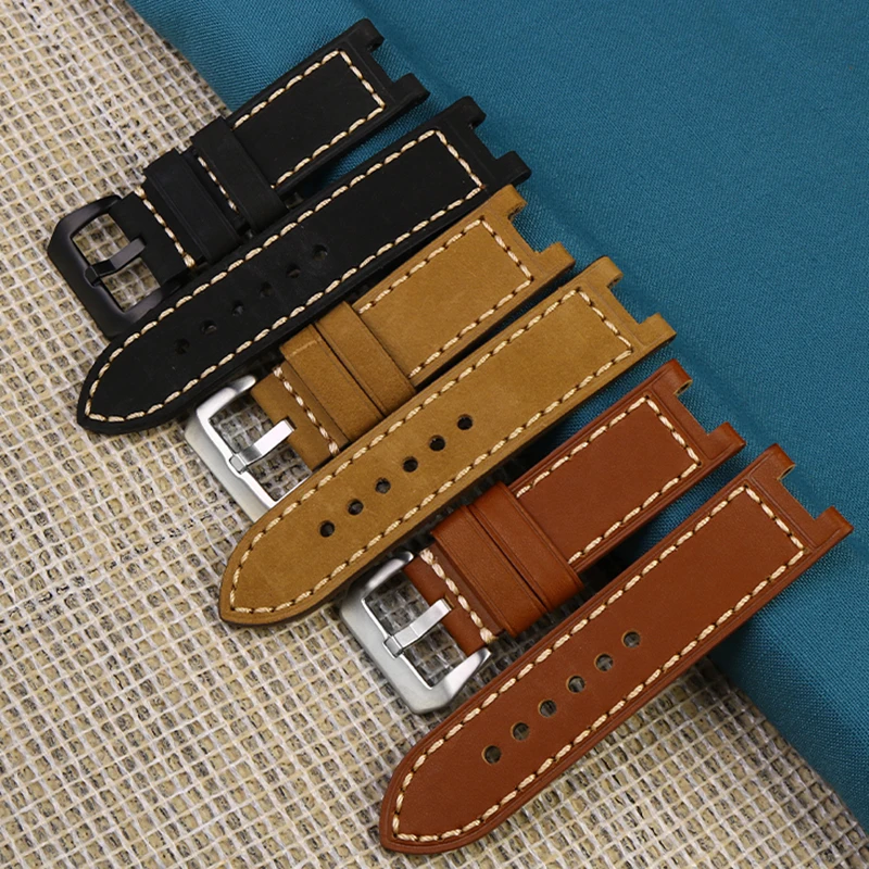 

Vintage Cowhide Leather Watchband For Casio G-SHOCK GST-B100/S130/S110/S120/W130L/W100/210/W300 Retro Watch Strap Men's Bracelet