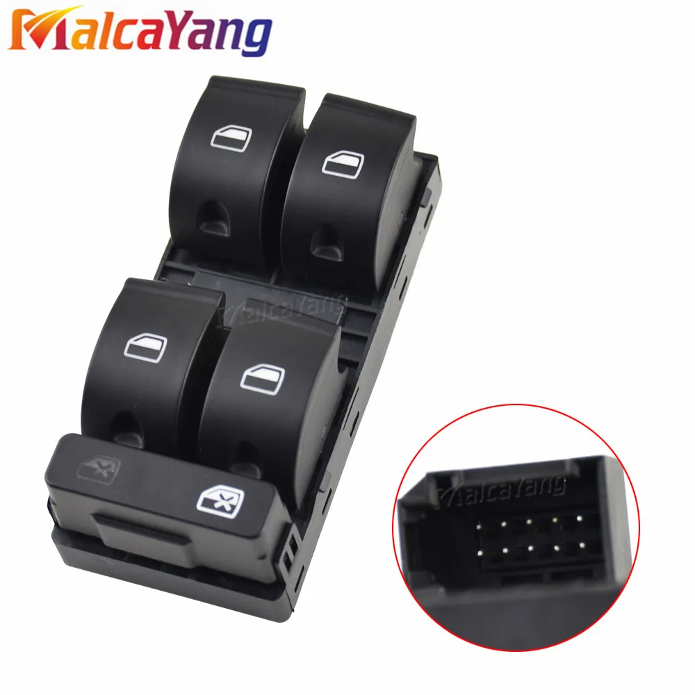 Hiqh Quility Electric Powert Master Window Switch Button For AUDI A4 B6 2003- B7 SEAT Exeo 8E0 959 851 8E0 959 855 8E0959851B