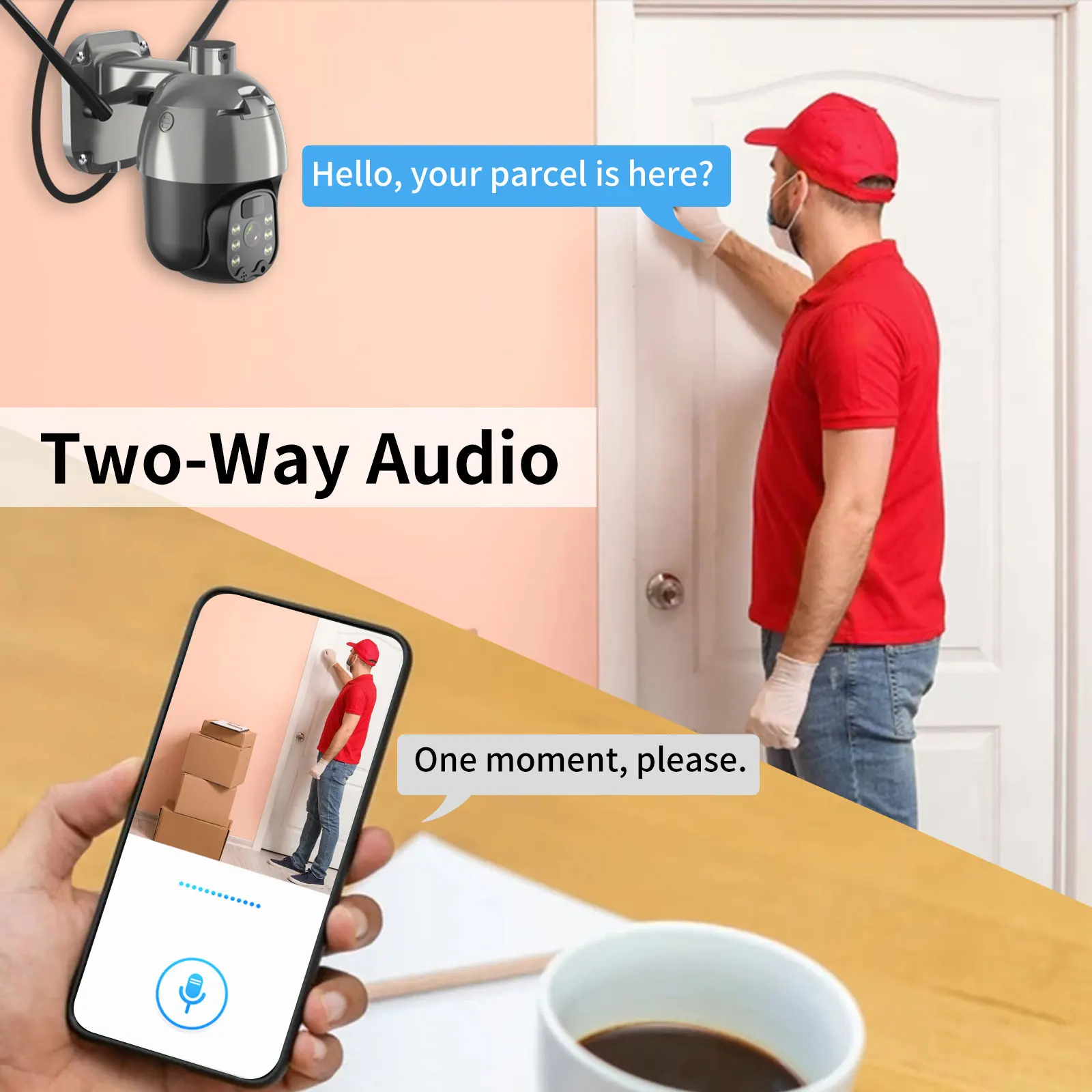 Solar Panel IP Camera 1080P 4G Sim Card /WiFi PTZ 4X Outdoor Security Wireless Monitor Waterproof Human Detect CCTV Surveillance