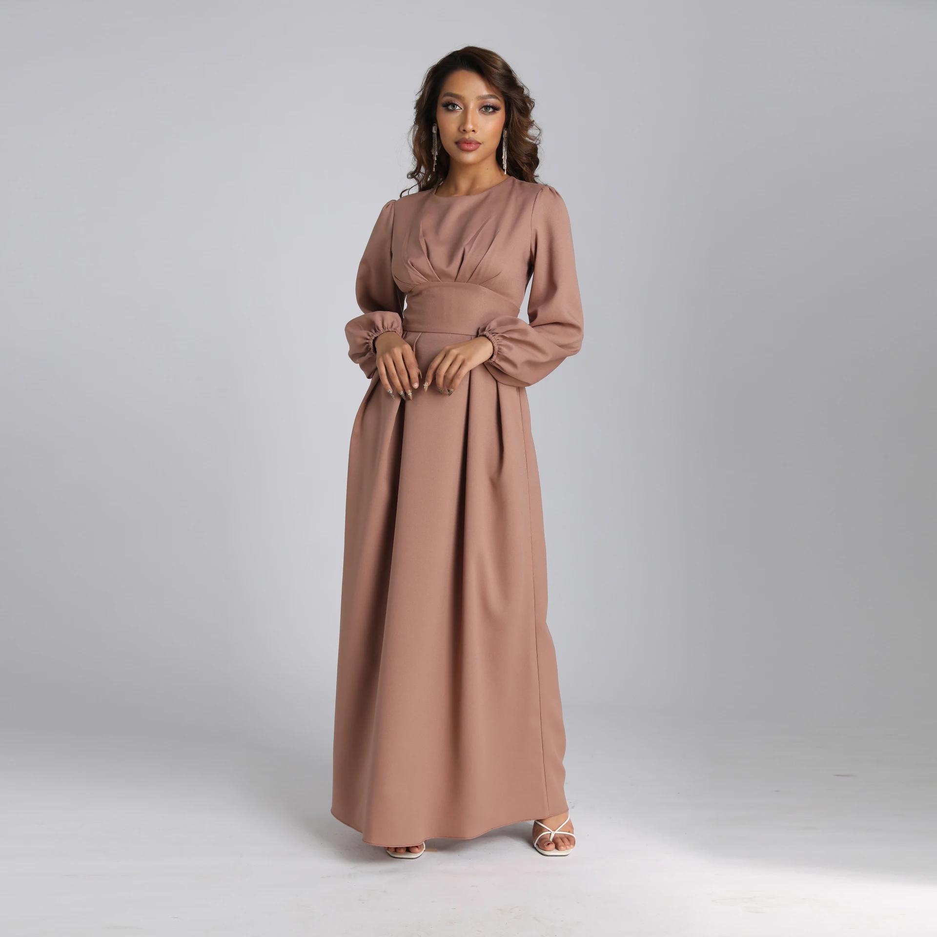 Frauen Neue Langen Abend Prom Kleider Arabischen Muslimischen Oansatz elegante mode frauen kleid