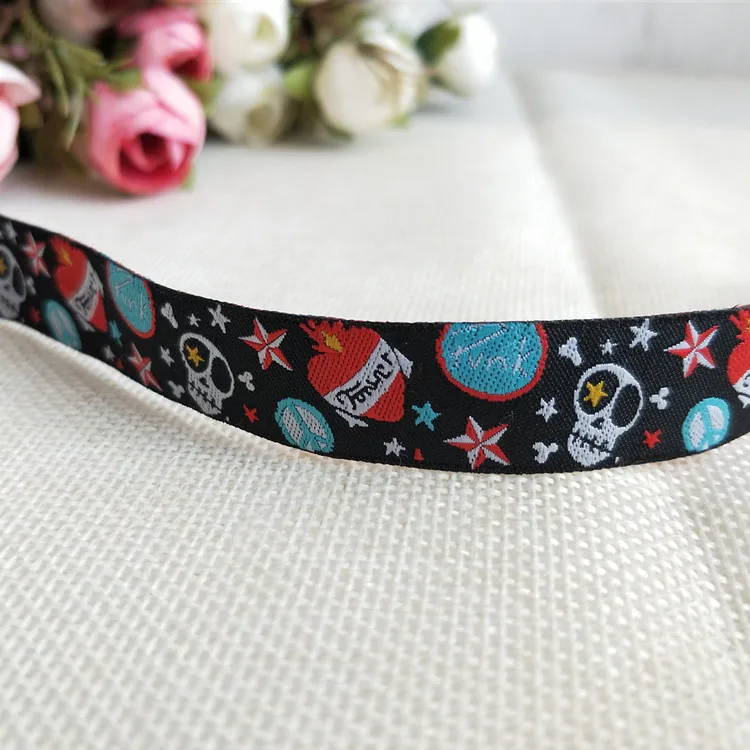 28 different Cartoon Ribbons 5yards Polyester Woven Jacquard Ribbon   For DIY Pet Dog Collar Decorated With Garment Accessories