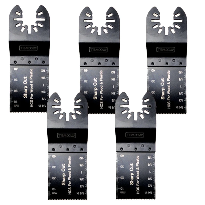 5PCS 34mm HCS Oscillating Saw Blades For Wood Cutting Plunge Multi Tool Saw Blade For Multimaster Tools Machines DIY Accessories