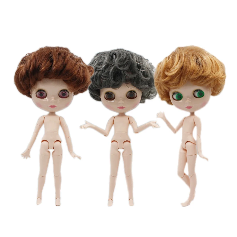 Blyth doll,normal face shell, 19 joint body and 7 joint body, can change the skin color. Nude doll