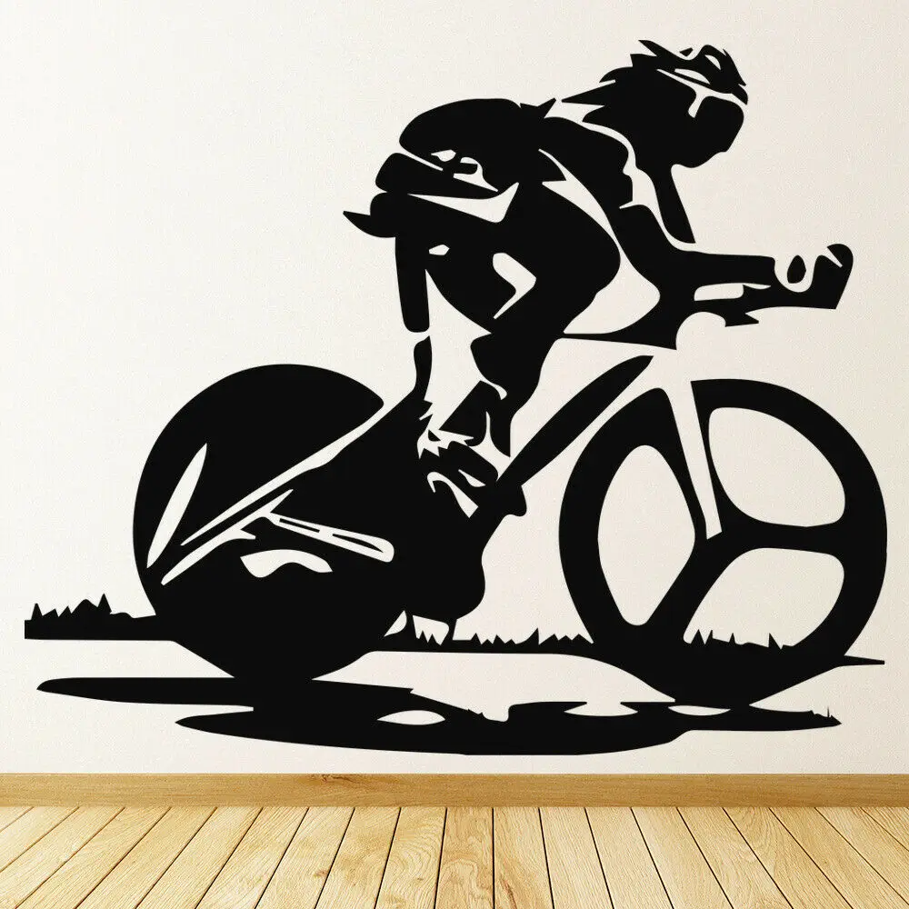 Extreme Sport Wall Decals Boys Kids Room Home Decor Bike Race Cycling Sports Vinyl Cool Wall Sticker Living Room Decoration Z341