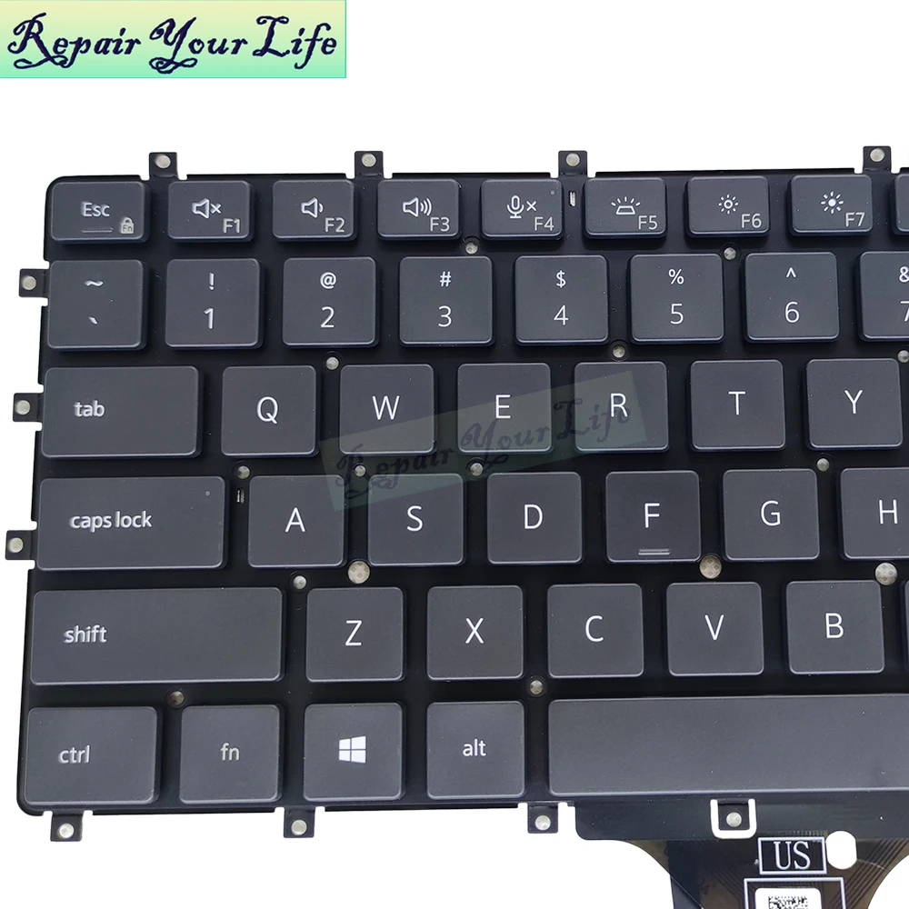 Imagem -02 - Teclado Retroiluminado para Laptop us fs Japonês Alemão Dell Latitude 7520 9510 9520 em Teclados em Inglês Jhjy 01