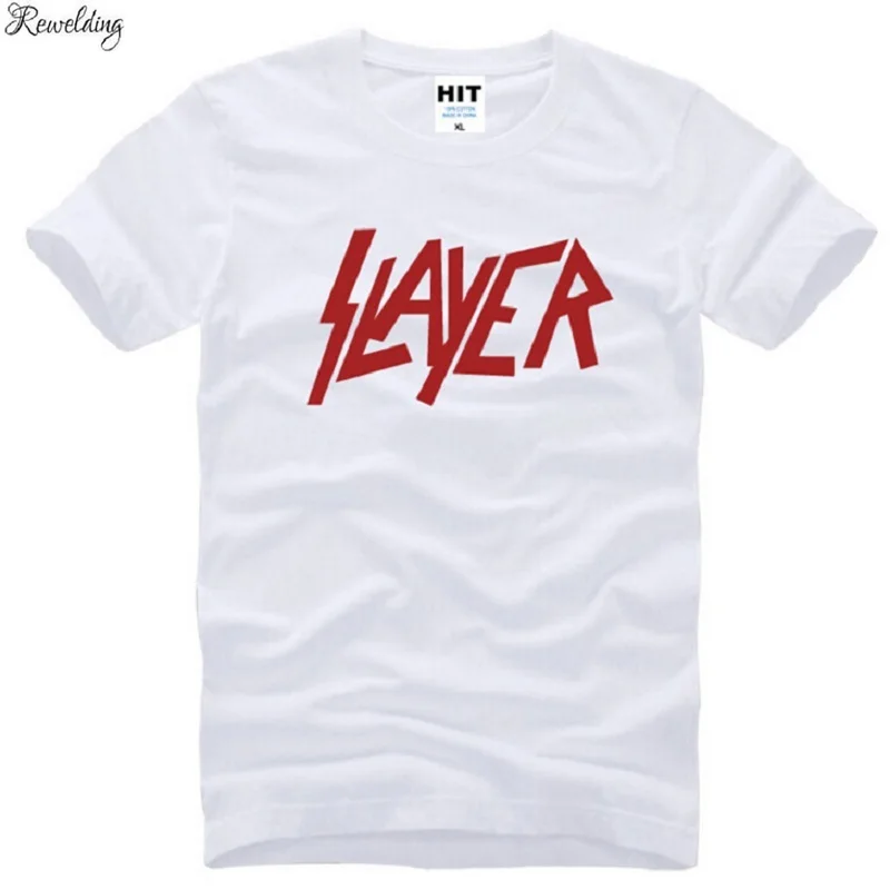 Summer Style Speed metal Band Slayer T Shirts Men Cotton Short Sleeve Letter Metal Rock Men\'s T-Shirt Fashion Hip Hop Top Tee