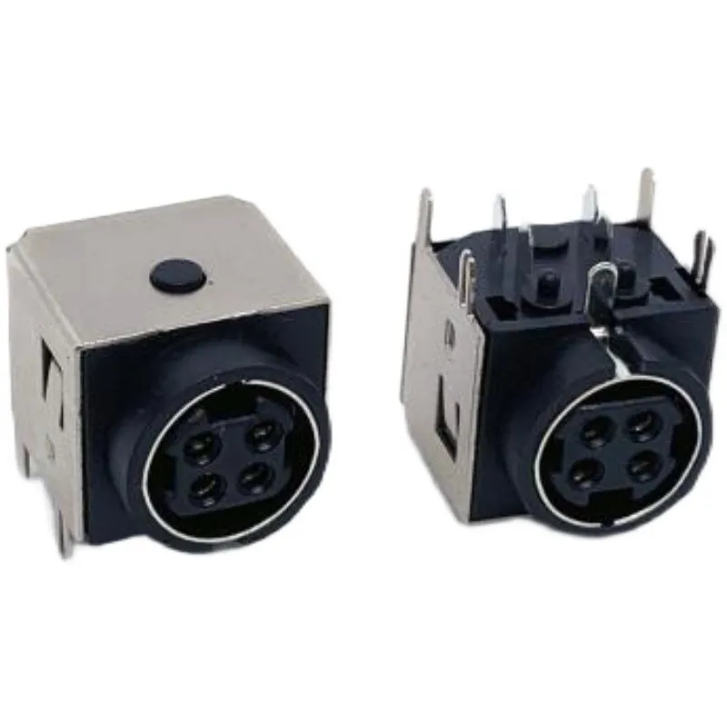 10pcs Electronic connector S Video DIN-422A double column 4-pin power socket MPC-402 miniature Female base large four core