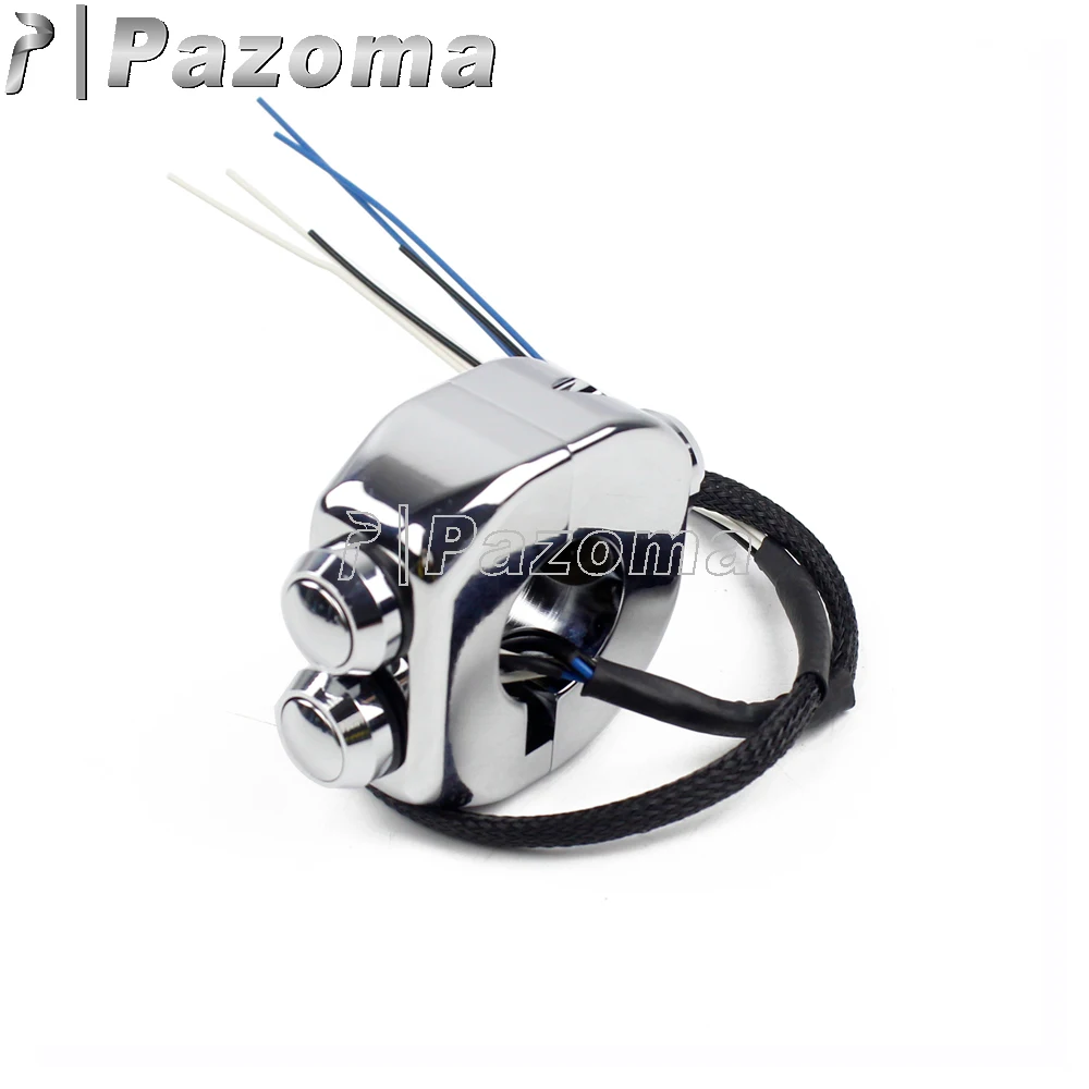 22/25mm Motorcycle M-Switch 3 in 1 Momentary Light E-Starter Horn Handlebar Controller Switches For Harley Cafe Racer Honda Bike