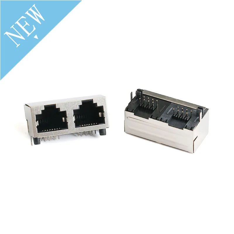 Rede cabo adaptador para transferência de dados com lâmpada, plugue modular, tomada RJ45, montagem ethernet, Rj-45, conector 8P8C