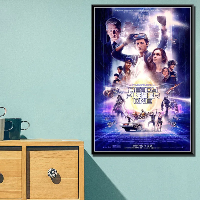 Ready Player One Hot Movie Back To The Future Spielberg Classic Canvas Painting Posters And Prints Wall Art Pictures Home Decor