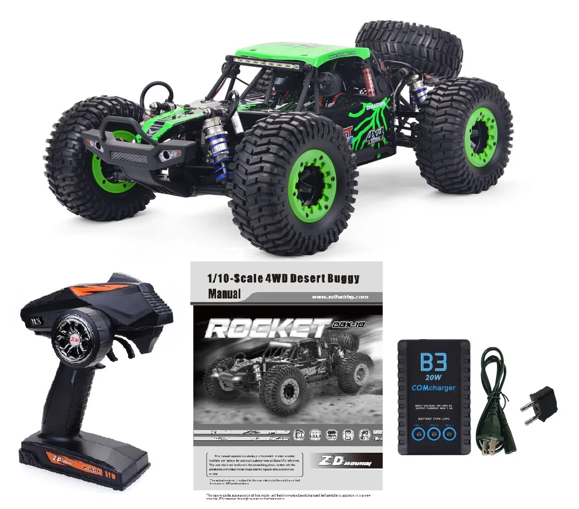 80Km/h ZD Racing DBX 10 1/10 4WD 2.4G Desert Truck Brushless RC Car High Speed Off Road Vehicle Remote Control Kid Toys Machine