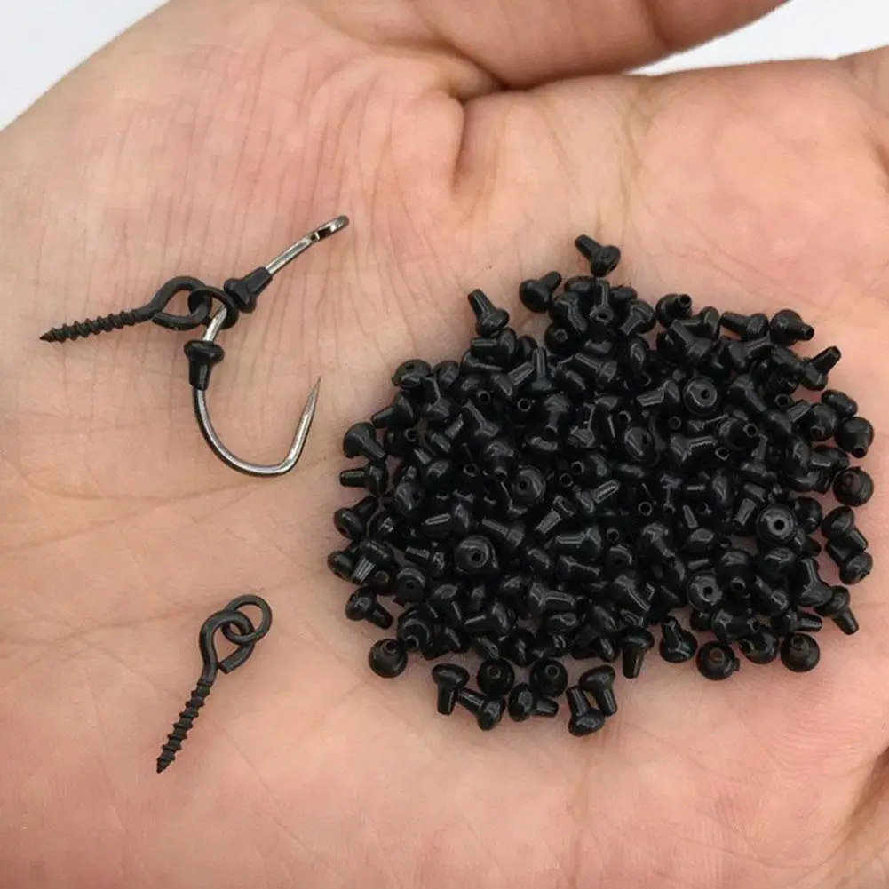 20Pcs Carp Rig Ring Stop with 20Pcs Boilie Bait Screw Fishing Accessories Kit Hole Fine Workmanship