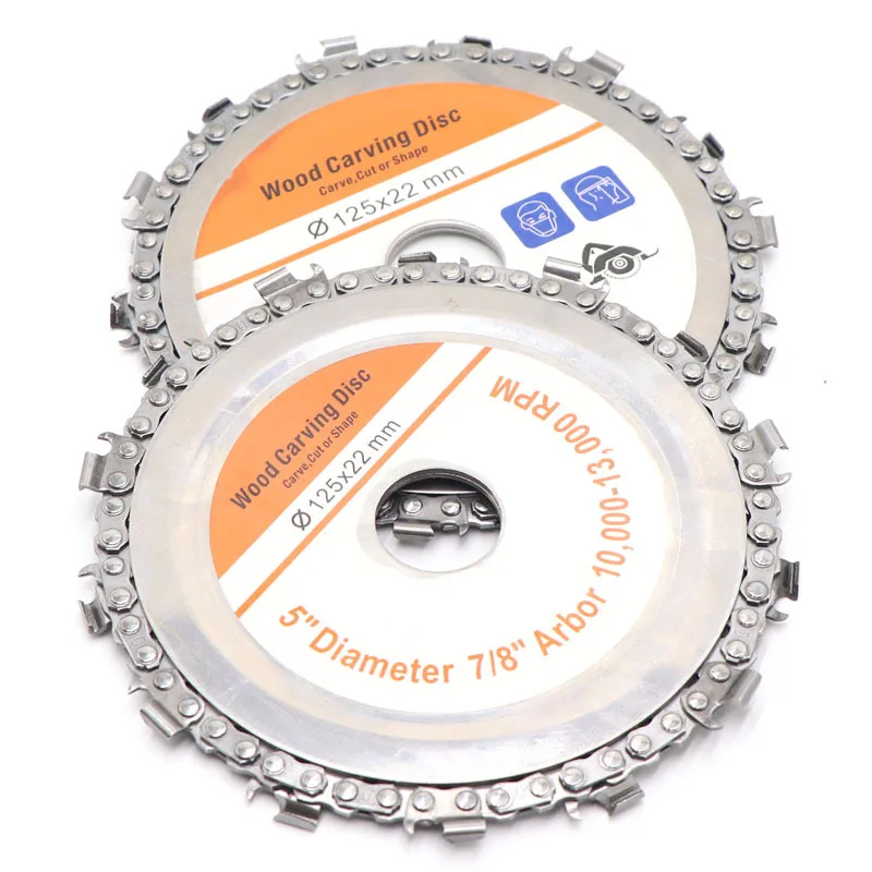 5นิ้ว14ฟัน Chain Disc 125*22มม.ไม้ Chainsaw แผ่นตัดใบมีดไม้ Slotting Saw Blade