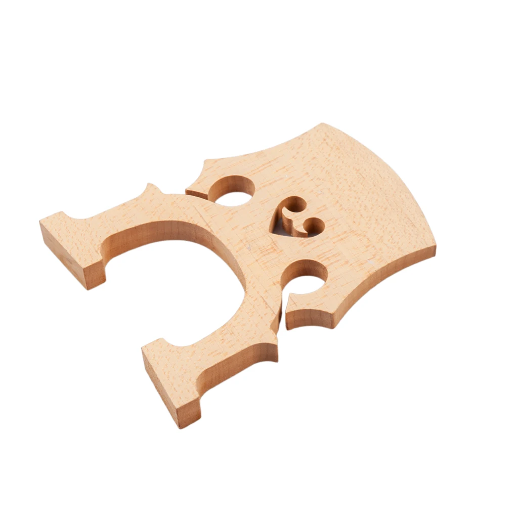 LOMMI Acoustic Cello Bridge Exquisite Cello Bridge 4/4 3/4 1/2 1/4 1/8 Cello Bridge Fine Aged Maple Wood French Style Strings